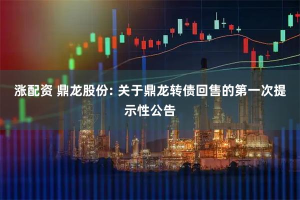 涨配资 鼎龙股份: 关于鼎龙转债回售的第一次提示性公告