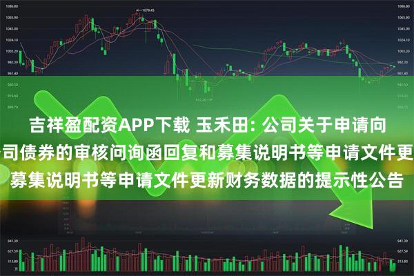 吉祥盈配资APP下载 玉禾田: 公司关于申请向不特定对象发行可转换公司债券的审核问询函回复和募集说明书等申请文件更新财务数据的提示性公告