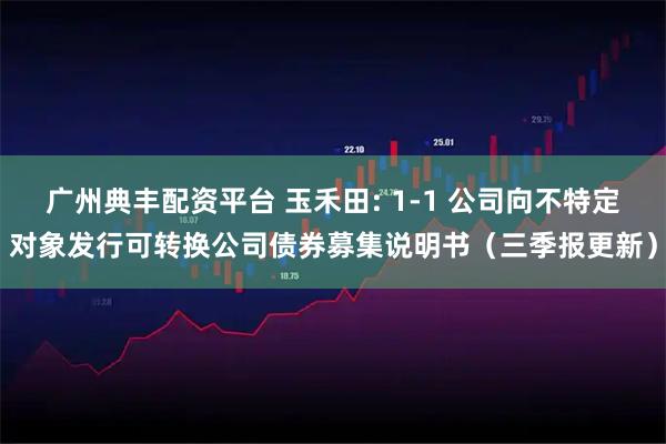 广州典丰配资平台 玉禾田: 1-1 公司向不特定对象发行可转换公司债券募集说明书（三季报更新）